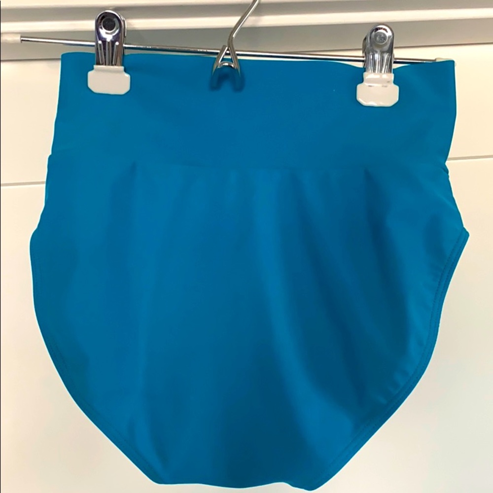 TURQUOISE full coverage swimsuit bottoms